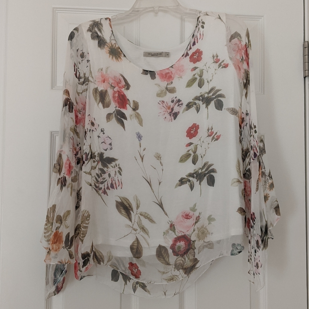Floral Silk Blouse